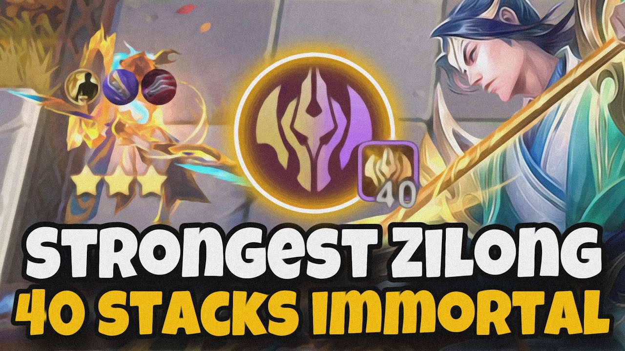 STRONGEST ZILONG IMMORTAL FULL 40 STACKS DOMINATE MAGIC CHESS MLBB