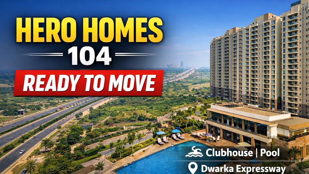 Hero Homes Sector 104 Gurgaon | Ready To Move Luxury Apartments | Dwarka Expressway | Full Tour |