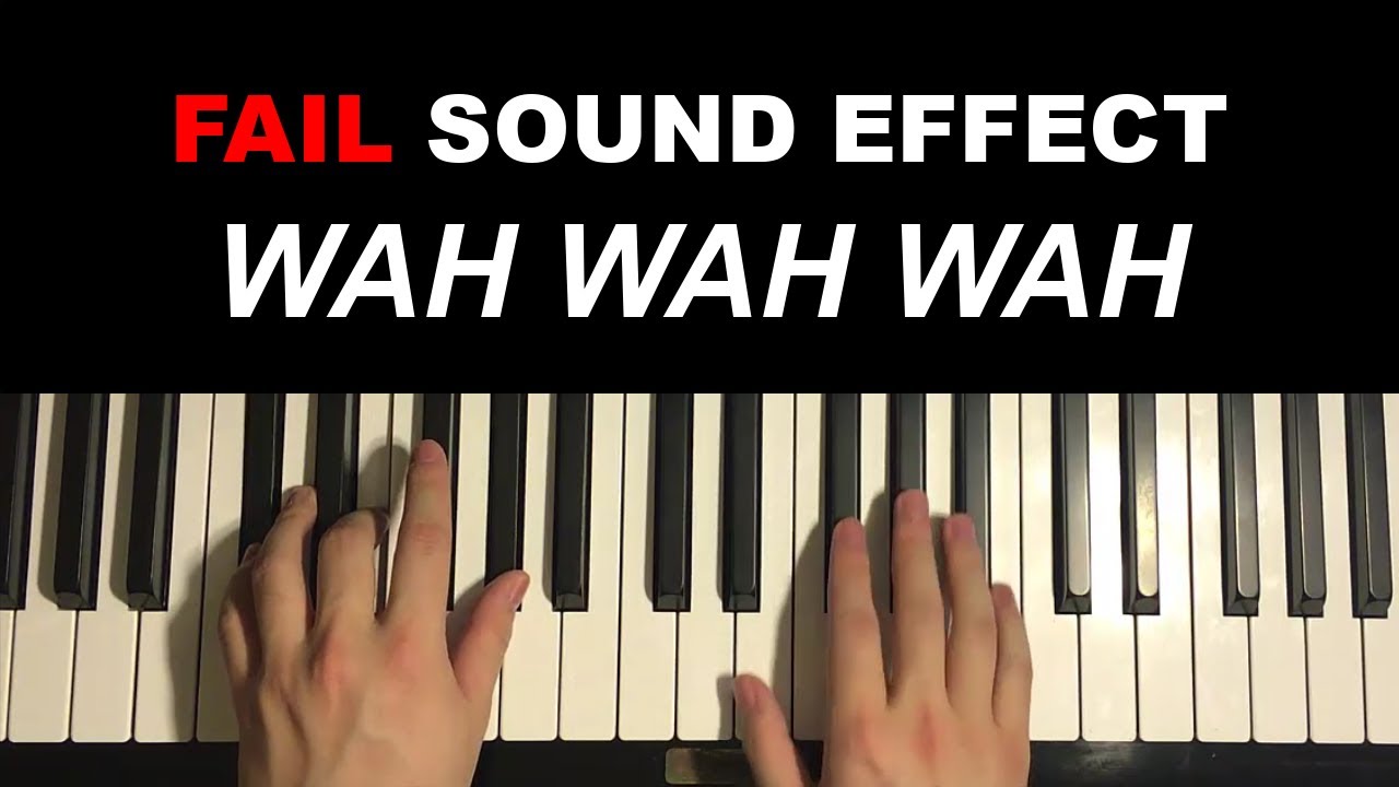 How To Play - Fail Sound Effect (Piano Tutorial Lesson) | Wah Wah Wah Sad Trombone
