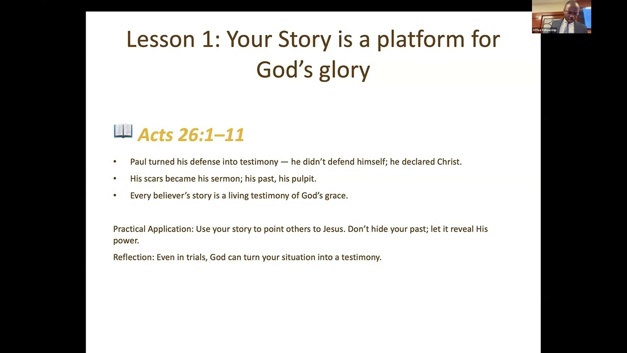 Acts Chapter 26 by Leye Babatunde