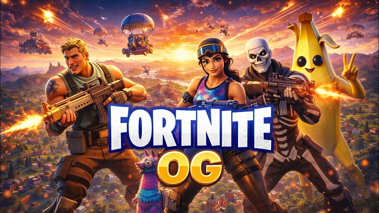 🤡4 klaunów kontra własne decyzje🤡 PS5 🪂Fortnite OG🪂 (Daily #4)