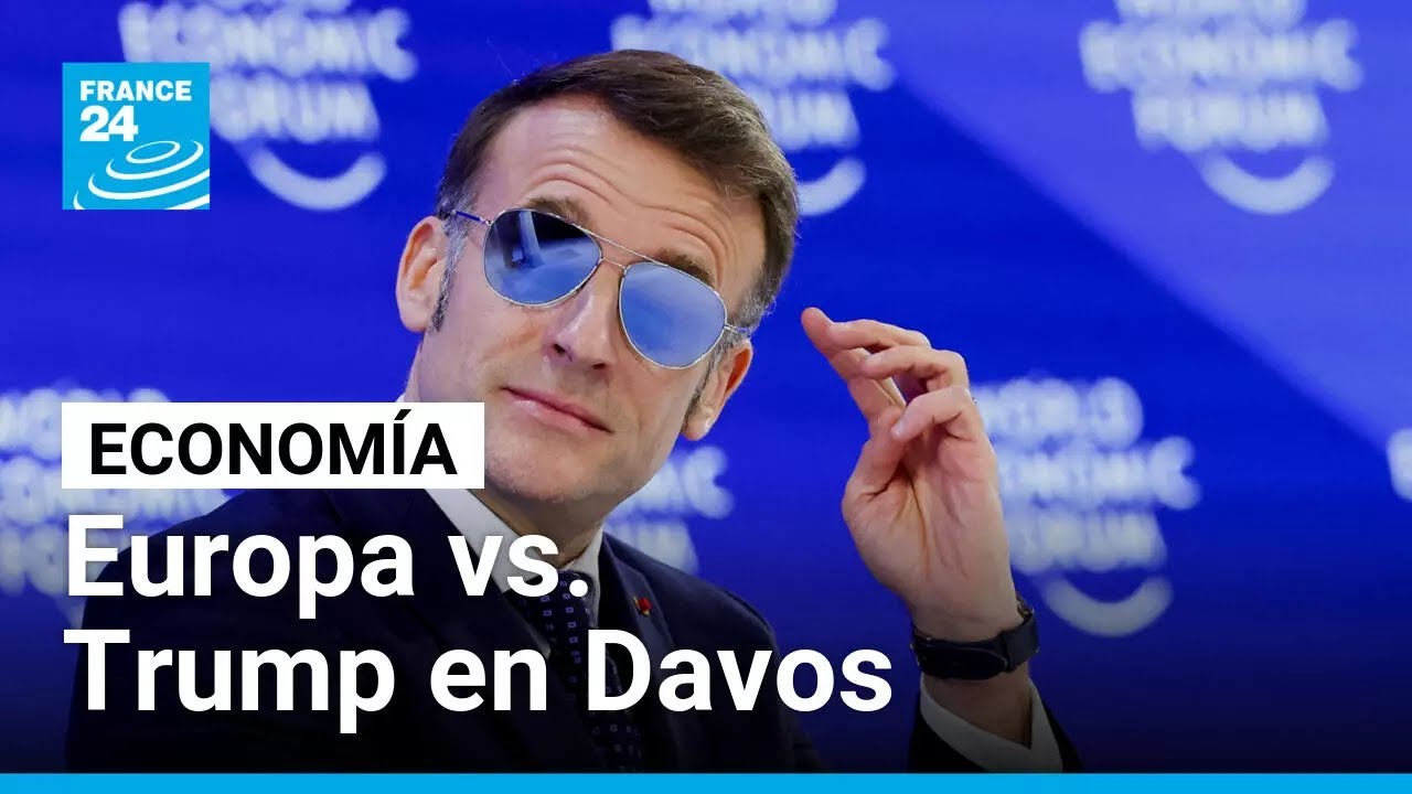 “No nos dejaremos intimidar”: Francia y aliados responden en Davos a amenazas arancelarias de Trump