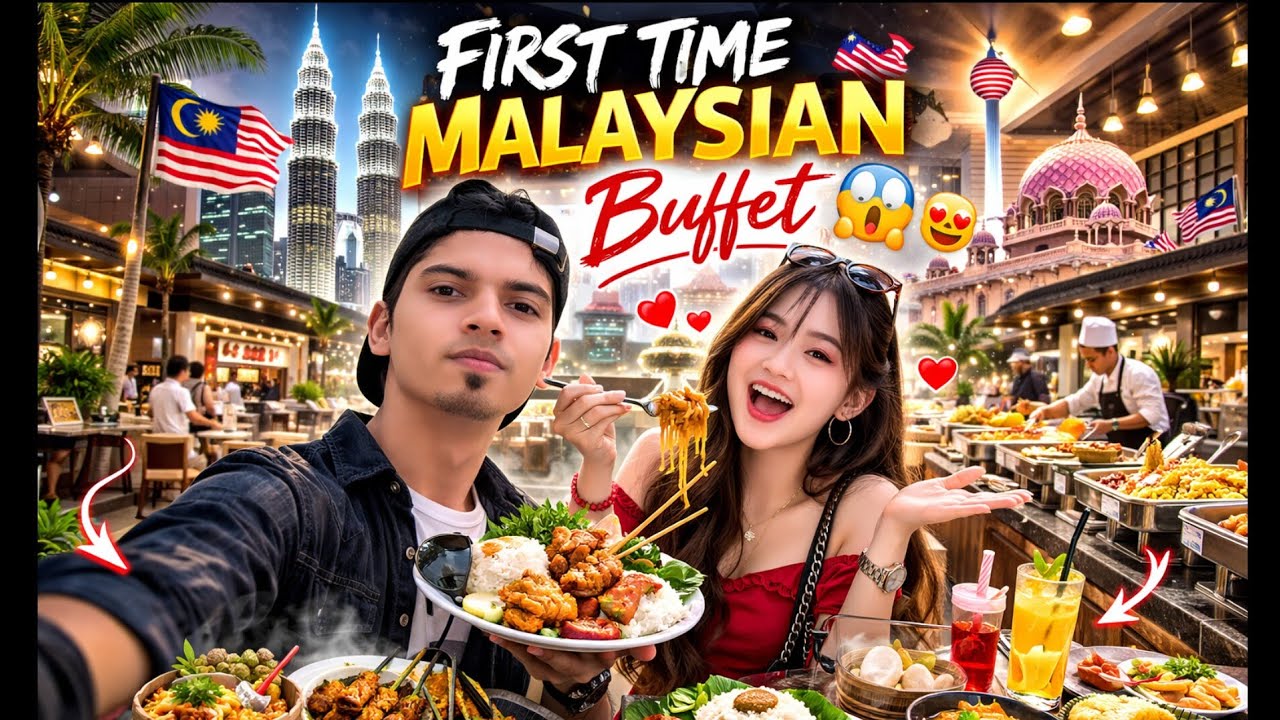 Indian Trying Malaysian Food Buffet 😋 | Malaysian Buffet First Time by Indian