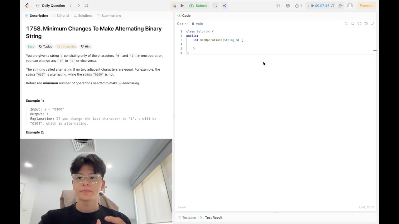 leetcode #1758 easy - 