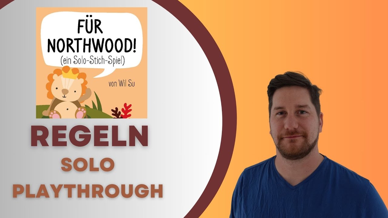 Für Northwood - Ein Solo Stich-Spiel - Regeln + Playthrough
