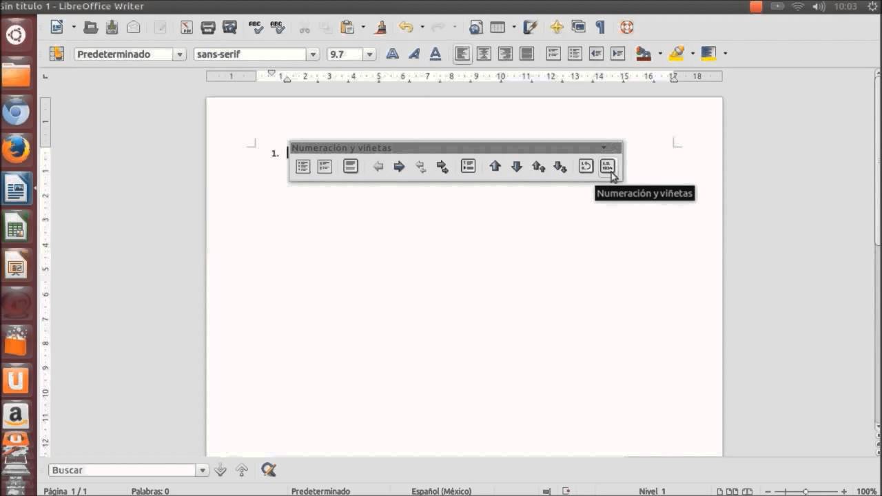 Formato al texto II. Listas numeradas o con viñetas. Separación silábica