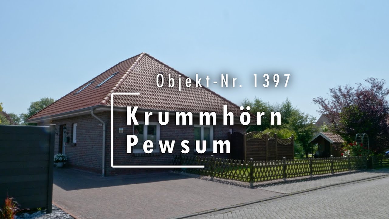 Verkauft Objekt 1397: Krummhörn, Pewsum Moderner Winkelbungalow in bevorzugter Lage von Pewsum.