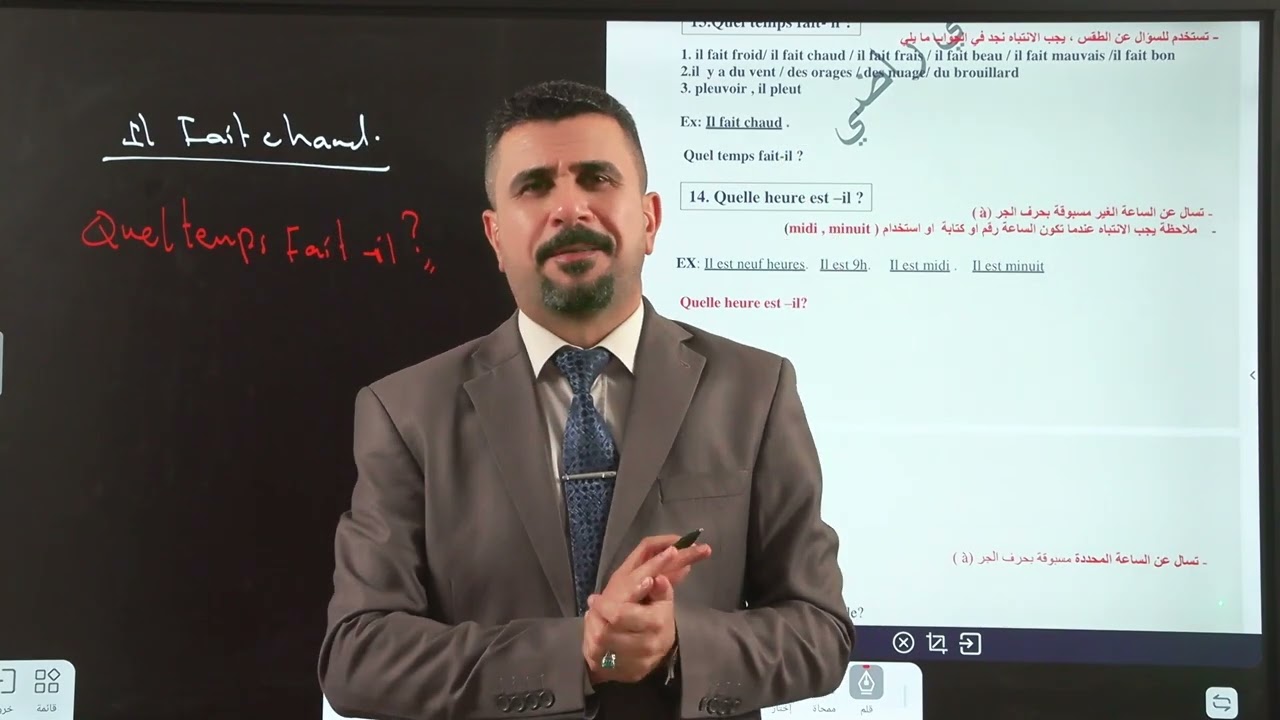 المحاضرة  الرابعة (الاستفهام )للسلدس اعدادي المنهج القديم
