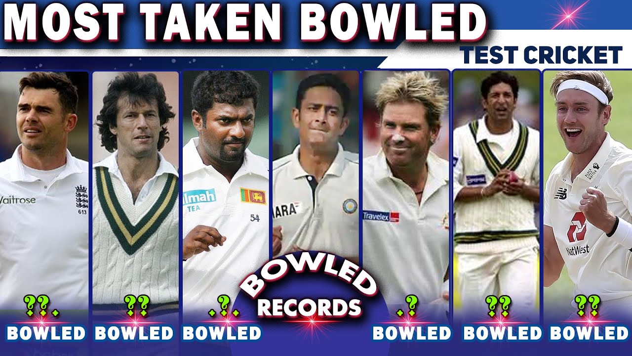 Most Wickets taken bowled in Test Cricket 🔥 BEST BOWLER EVER CRICKET
