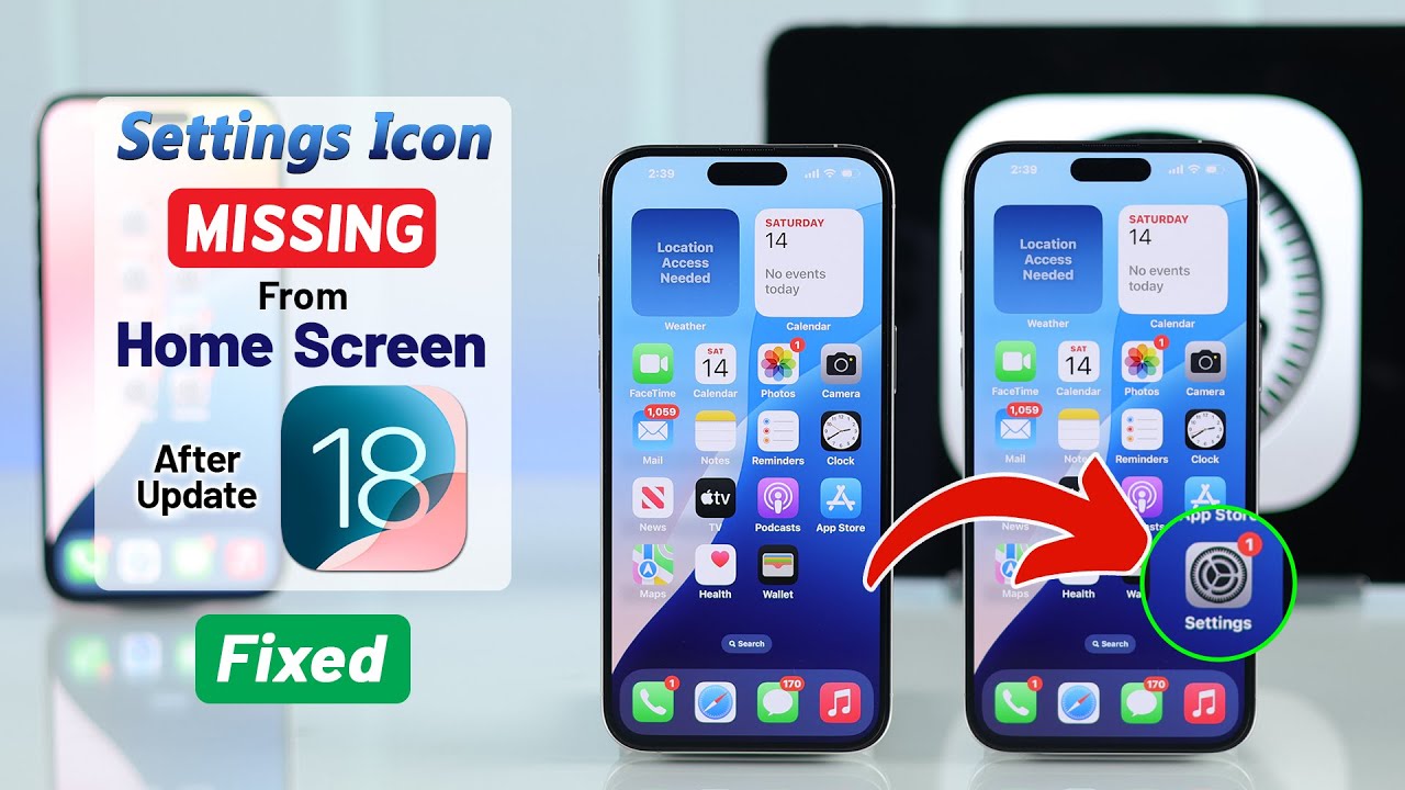 iOS 18: How to Get Back the Missing Settings icon on iPhone!