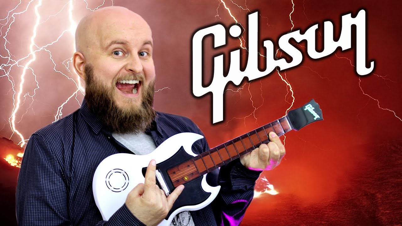 Обзор и демонстрация Mini Gibson SG &mdash; игрушечная гитара для тура от Tiger Electronics и Gibson!