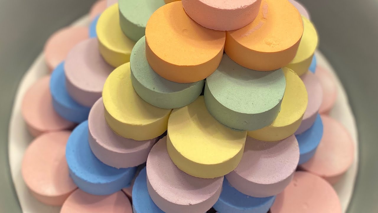 Baking soda ASMR |  White |  And the colors