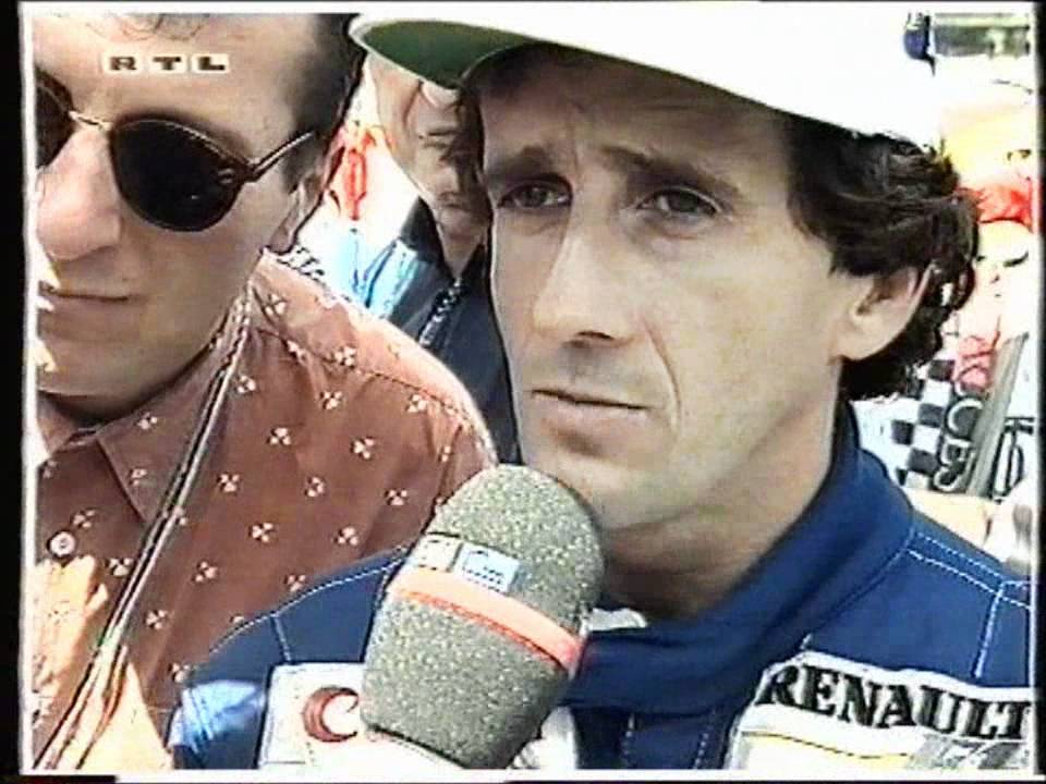 Alain Prost Interview with Kai Ebel GP Germany 1993