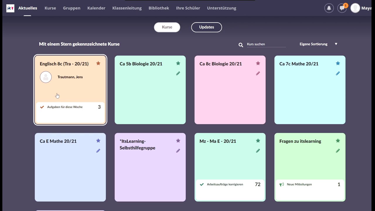Itslearning aus Schülersicht (Grundkenntnisse)