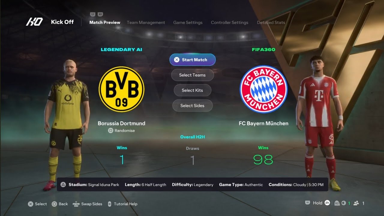 EA SPORTS FC 26 | Legendary | BUNDESLIGA | Dortmund v FC Bayern München | Signal Iduna Park