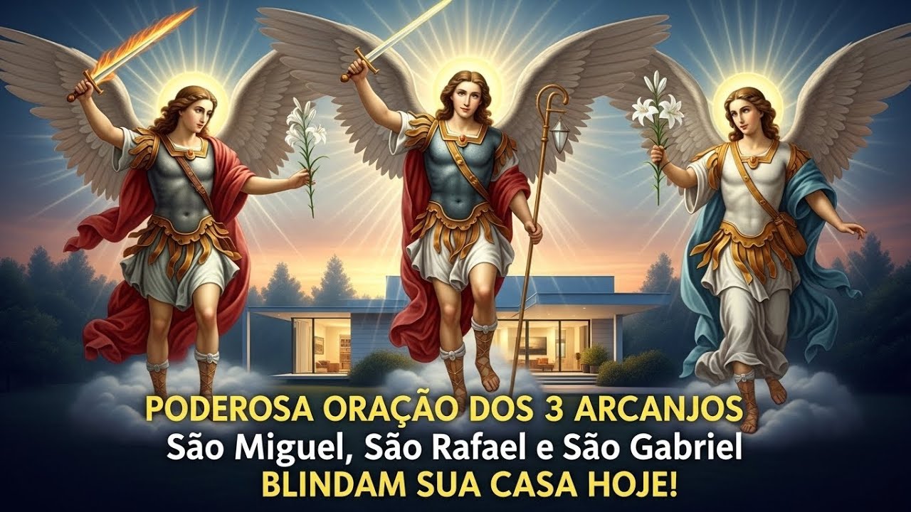 PODEROSA ORAÇÃO DOS 3 ARCANJOS: São Miguel, São Rafael e São Gabriel Blindam Sua Casa HOJE!
