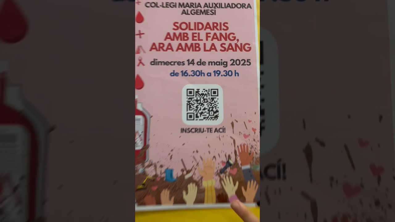 V&iacute;deo promocional donaci&oacute; de sang 2025 - 3 dies per a la donaci&oacute;