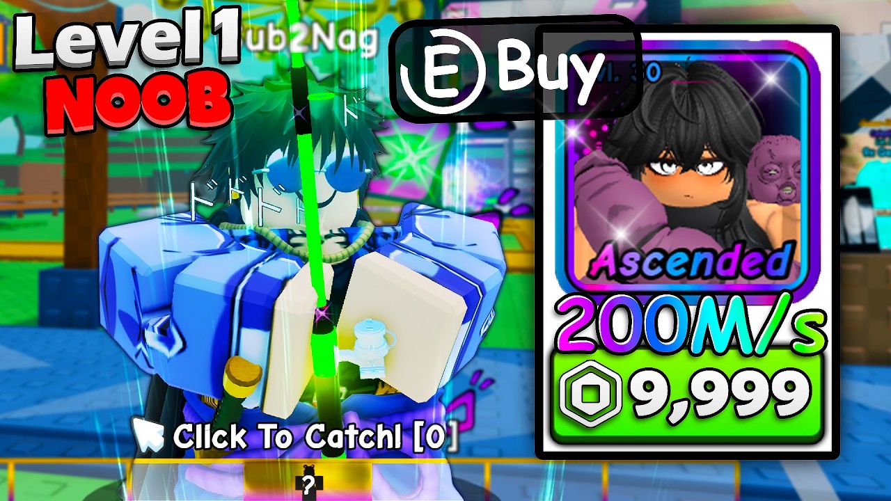 Начинаю как нуб с ВОЗНЕСЕННЫМ юнитом в Fish An Anime RNG в Roblox!