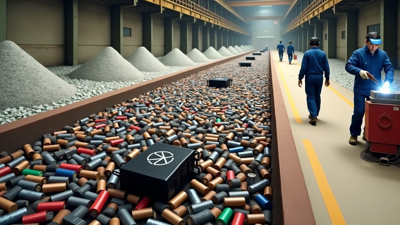 How Millions Of Batteries Are Recycled Every Day | Inside Battery Recycling Mega Factory