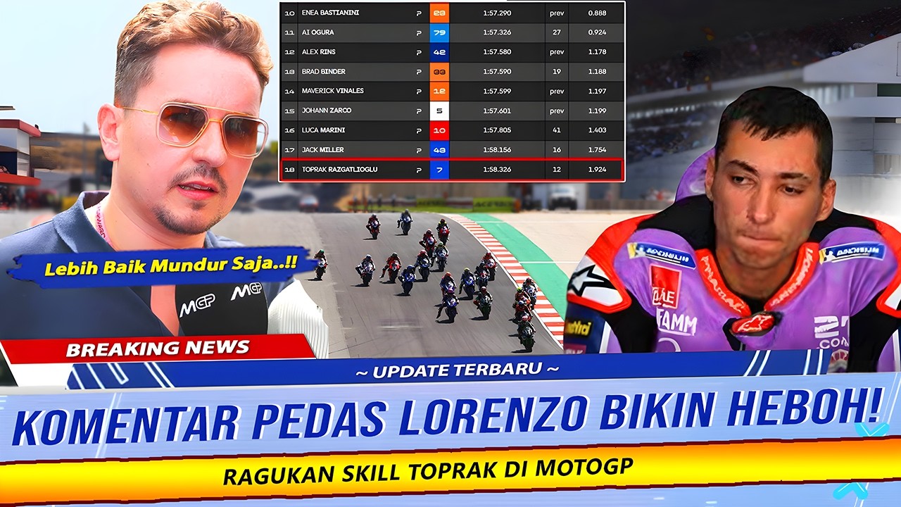 GEGER PADDOCK! JORGE LORENZO SINDIR PEDAS TOPRAK JELANG MOTOGP THAILAND 2026