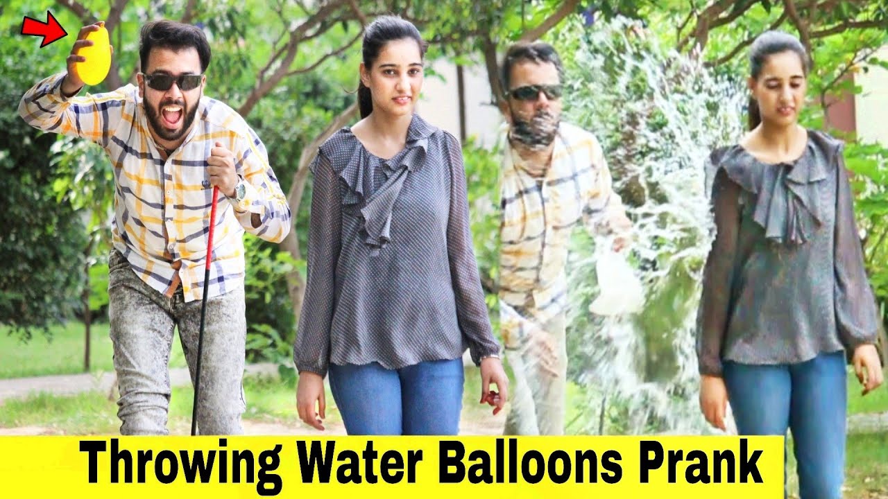 Throwing Ice Water Balloons At Peoples Prank | @HitPranks
