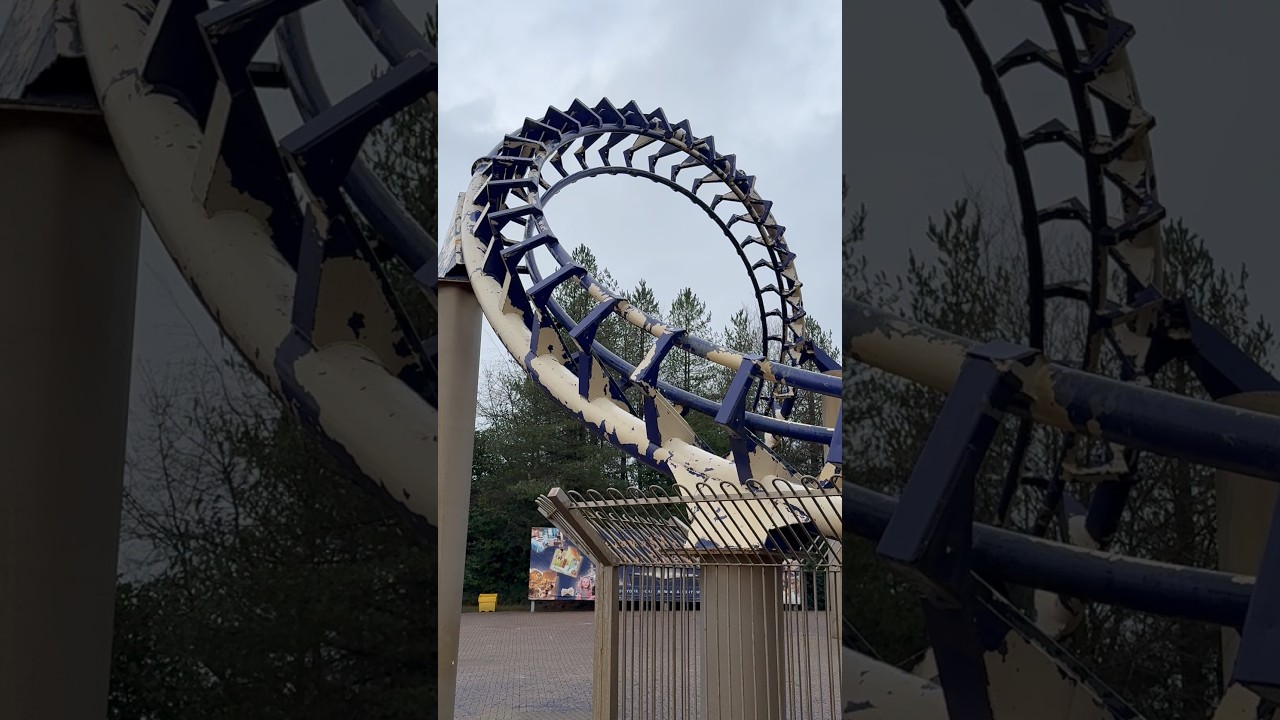 Corkscrew re-paint at Alton Towers 🙌 #altontowers