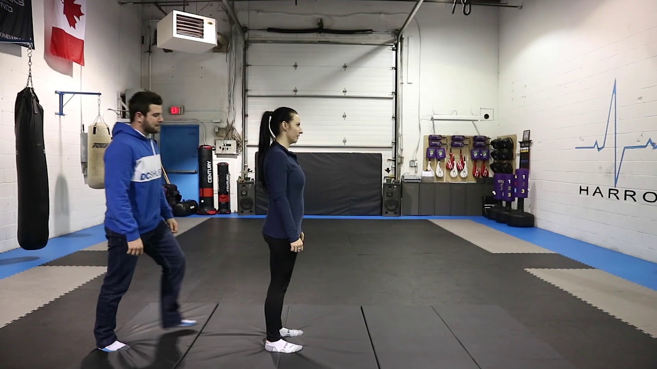Self Defense Hip toss from Bear Hug