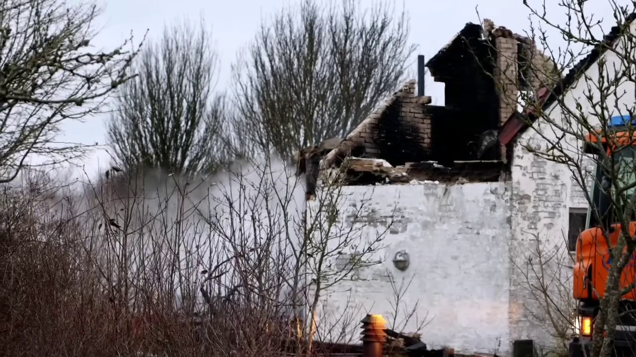 Brand i Puk Recording i Randers
