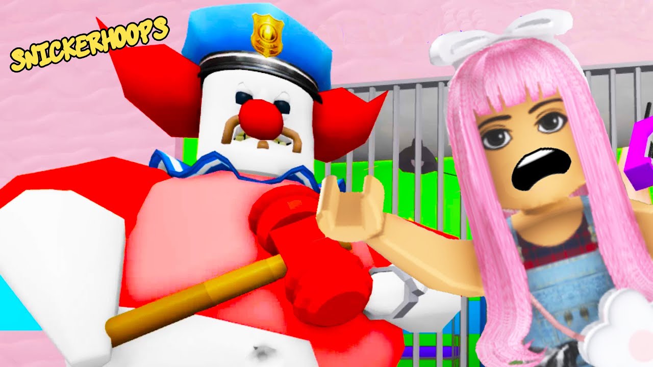 There's a CLOWN 🤡 in Barry's Prison 👀😨 Snickerhoops Escapes from Barry! | Roblox Games to Play