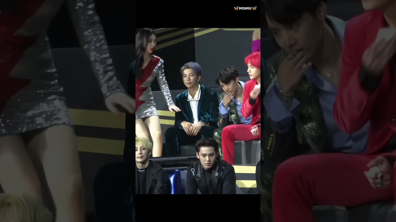 The Way Sunmi Helped Taehyung In Award Show 🥺💯 #bts #taehyung #shorts