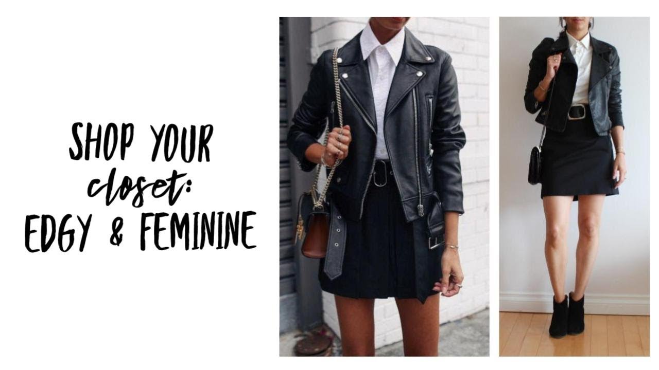 Shop Your Closet: Edgy Feminine Style | Curated Capsule Closet | Fashion Envy