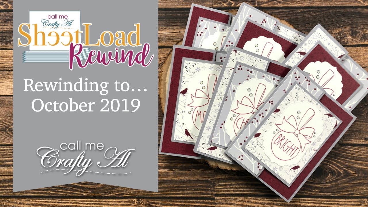 SheetLoad Rewind to October 2019 | 6 FUN FOLD Cards in a FLASH! #SUYSOct2019