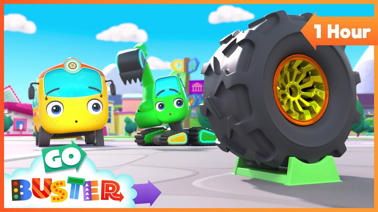 New Tyres Adventure 🛞✨ | Go Buster - Bus Cartoons & Kids Stories