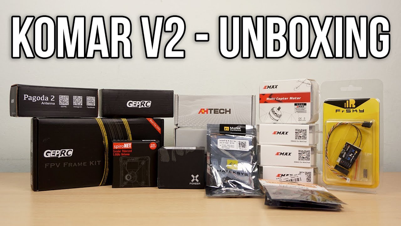 Dron na WYPASIE czyli UNBOXING części do Komara V2 - ArtekFPV