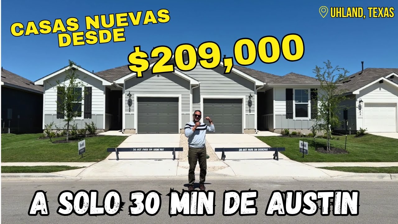 Tour: Casas nuevas y súper económicas a las afueras de Austin (¡desde $209k!)