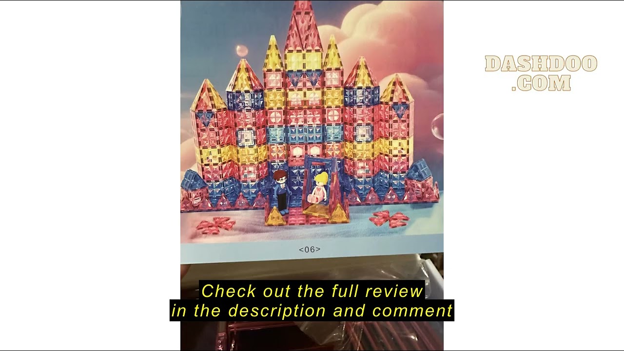 Review Coodoo Dinosaur Toys Magnetic Tiles Lava Dinosaur World Set - Magnetic Blocks Building for Ki