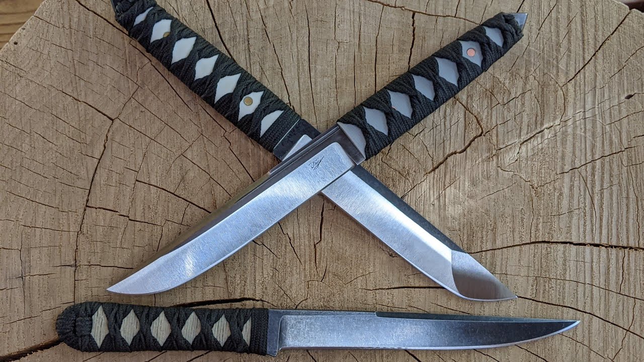 Made some tanto style knives with Japanese style ito handle wraps
