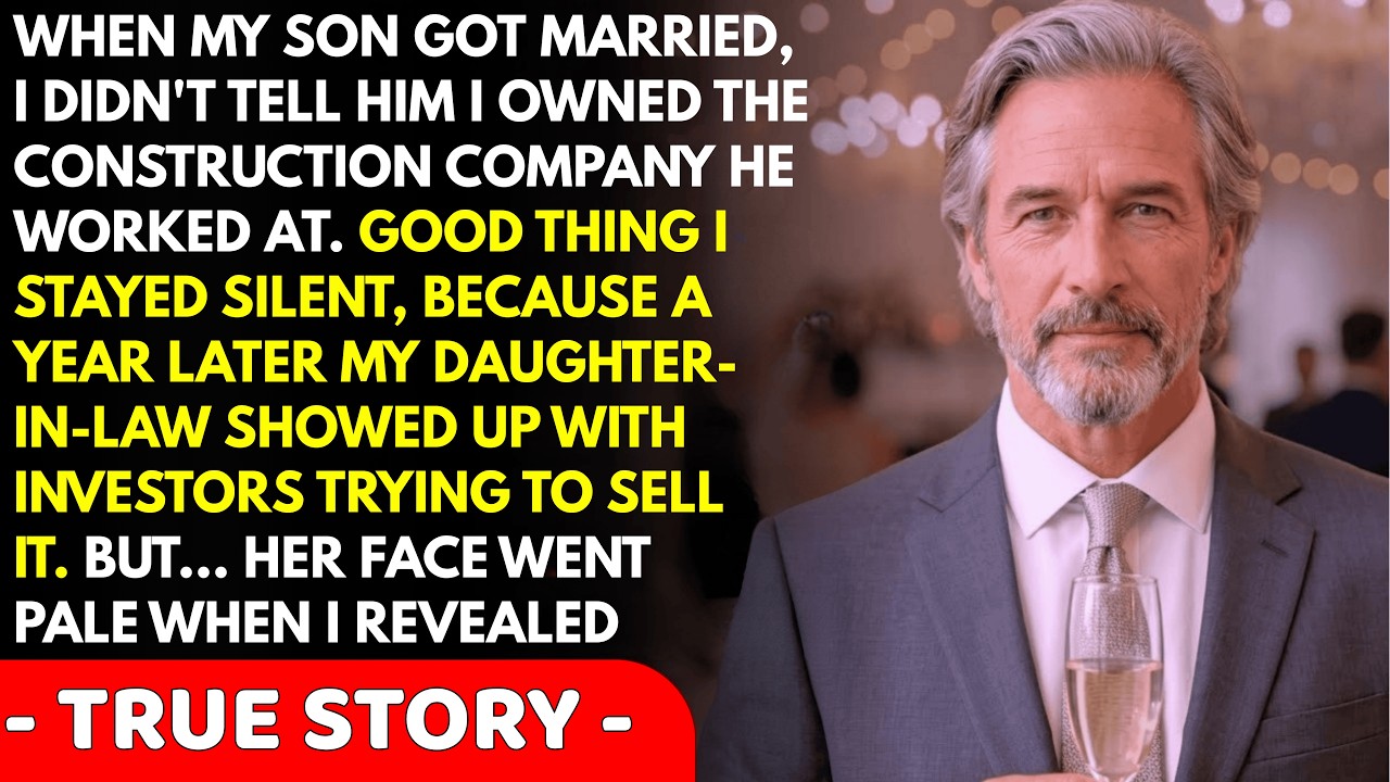 When my son got married, I didn't tell him I owned his company — thank god I kept quiet...