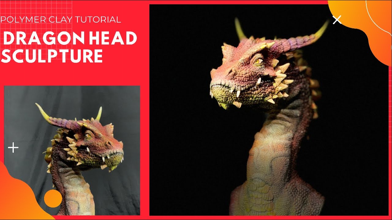 Sculpting Dragon Head | Polymer Clay | Timelapse | Makin Art Work