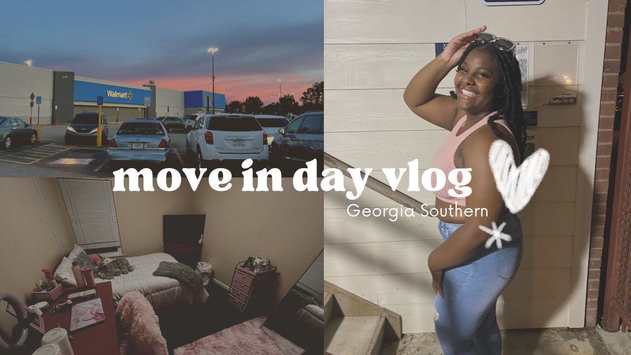 COLLEGE MOVE IN DAY VLOG | GEORGIA SOUTHERN UNIVERSITY #LifeWithAriel