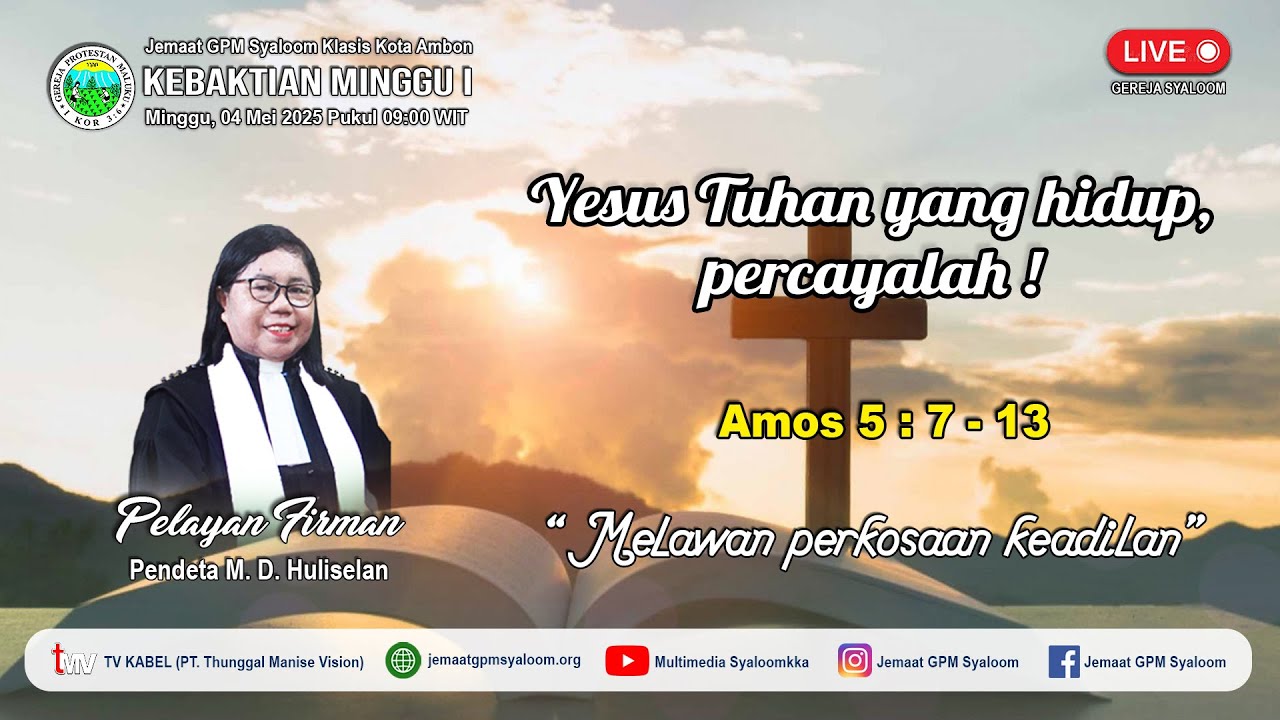 KEBAKTIAN MINGGU I - JEMAAT GPM SYALOOM