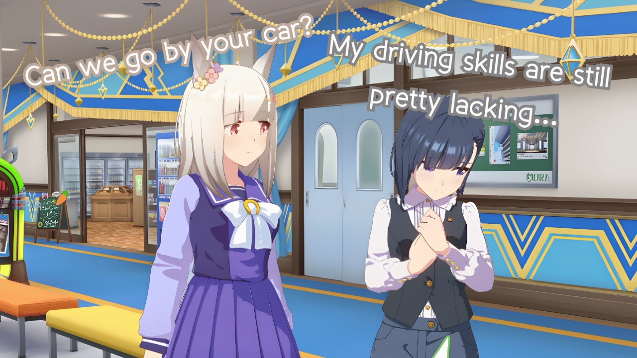 Happy Meek wants to see Aoi Kiryuin driving skill (EN Translation) Uma Musume Lobby Conversation