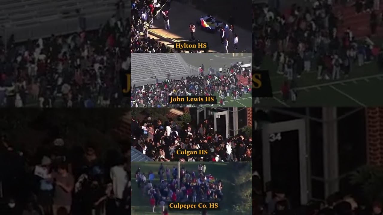 Virginia students walk out to protest GOP governor's plan to strip trans students' rights #shorts