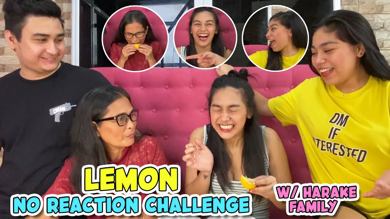 EATING LEMON *NO REACTION CHALLENGE* WITH HARAKE FAMILY | ZEINAB HARAKE