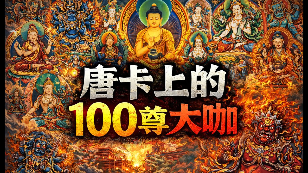 唐卡上的100尊大咖！120分鐘純乾貨講解唐卡上的諸佛菩薩、金剛護法、大成就者。吃透這期节目你也是半個佛教密宗唐卡專家！可能是目前網上最全、最精、最硬核的一部密宗佛像盤點介紹視頻｜古靈精怪我老秦