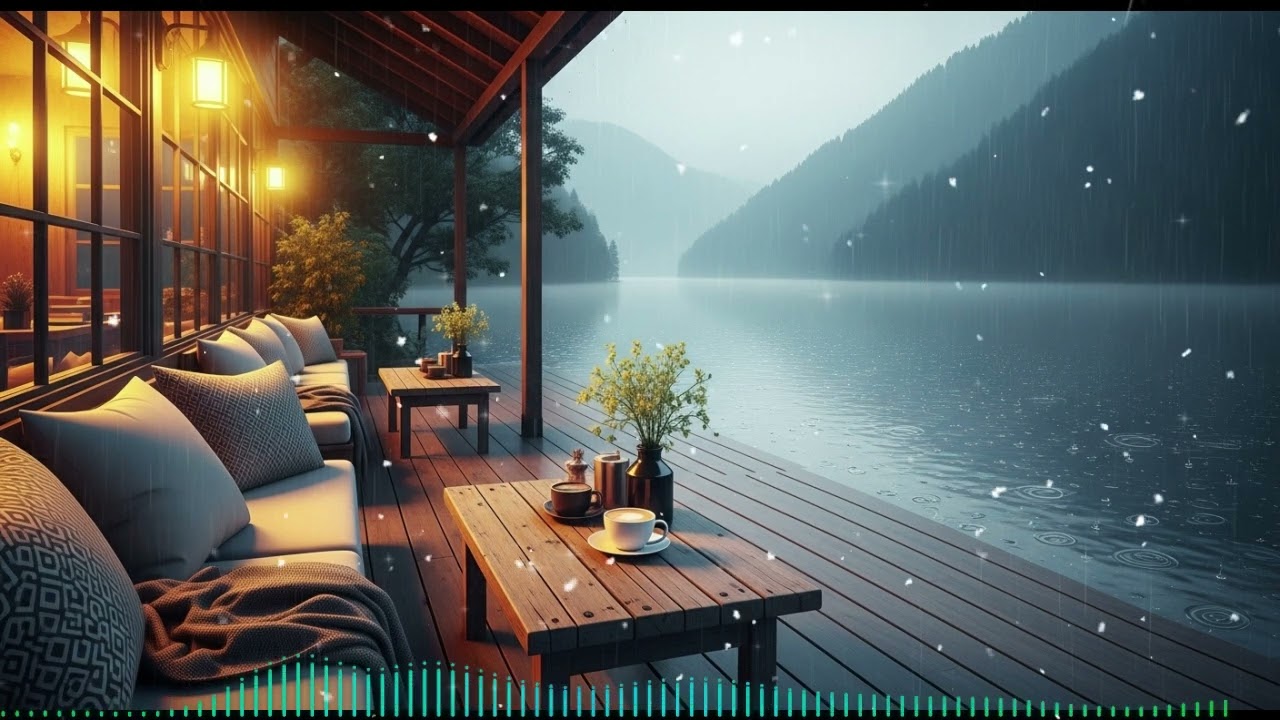 Rainy Jazz Music 🌸 Spring Coffee Shop Ambience & Smooth Jazz Instrumental Music for Relaxing, Work