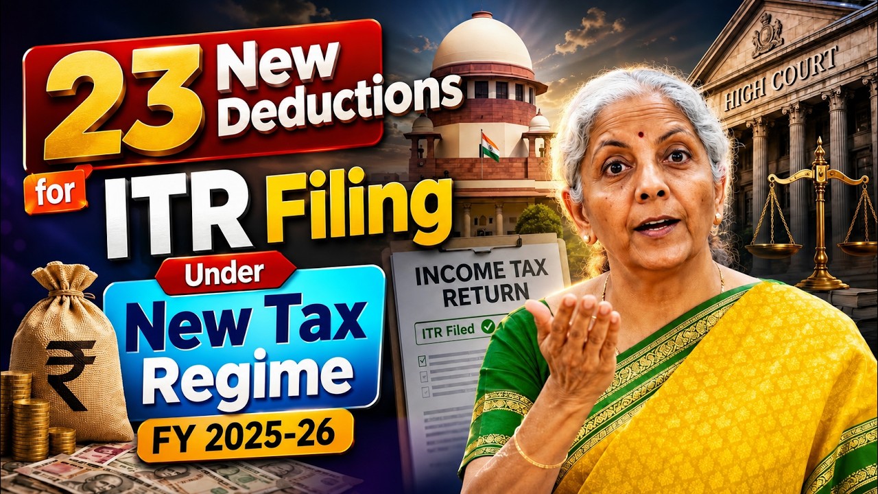 ITR Filing 2026 Tamil | New Tax Regime-ல் கிடைக்கும் 23 Tax Deductions | Tax Zero வரை Save!