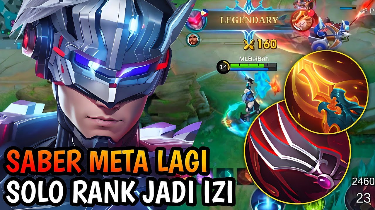 ANTI MENINGGOY! INI DIA BUILD SABER TANPA MODAL ULTI TAPI TETAP BISA BERTARUNG| MLBB