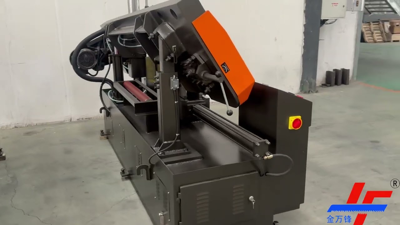 See the GZ4230 in action! Power & precision. #bandsaw #metal #machining #jinfeng #jinwanfeng #sawing