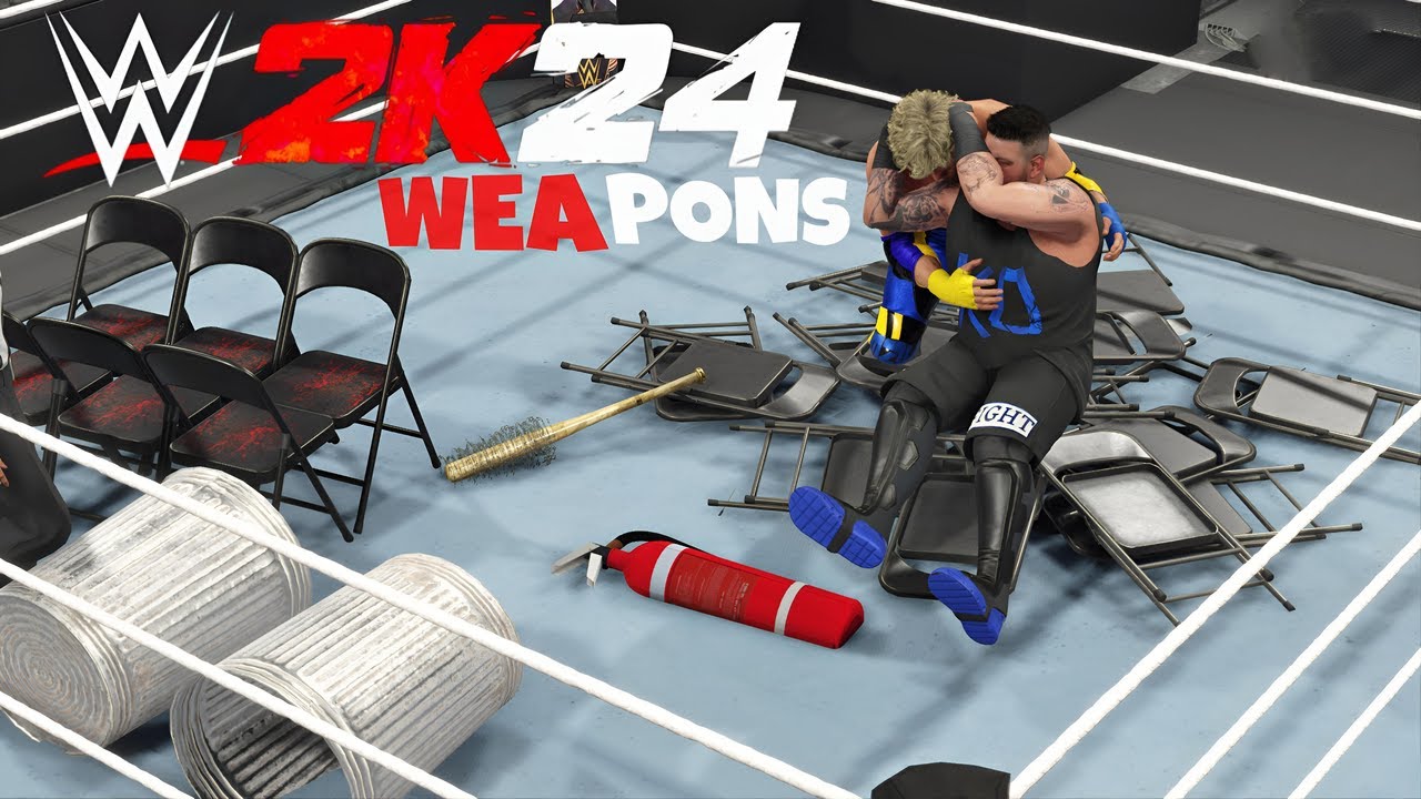 WWE 2K24 Weapons Gameplay